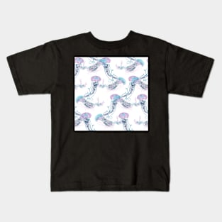 Criss Cross Jellysauce Gelatinous White Kids T-Shirt